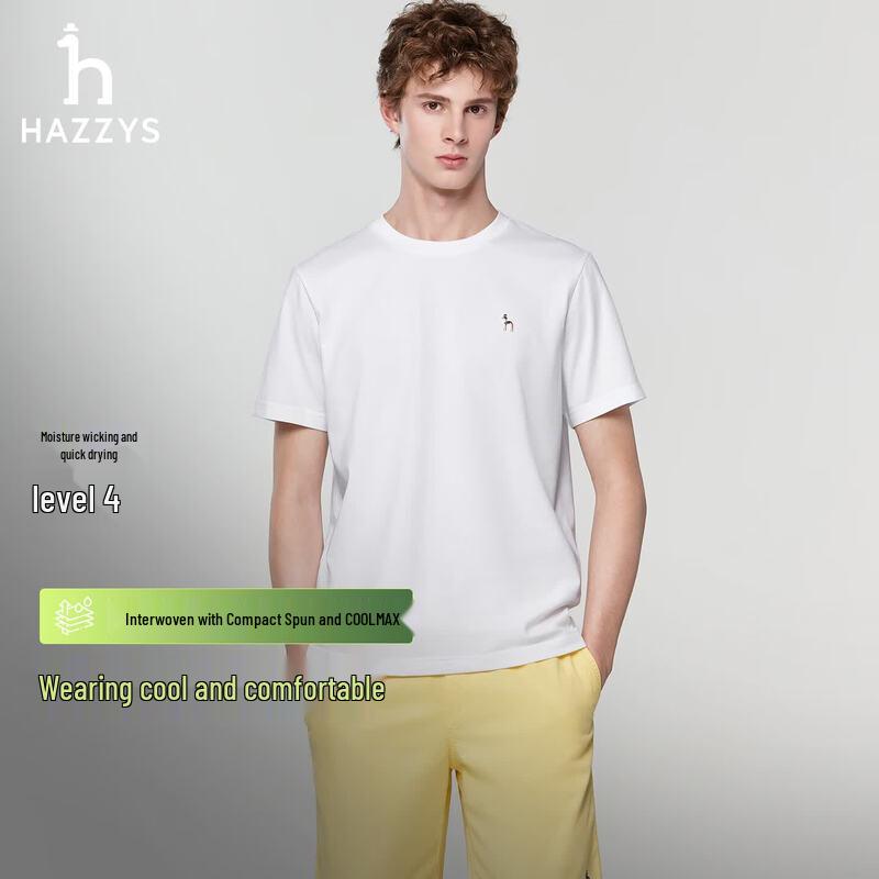 HAZZYS Men's Quick-Dry Short Sleeve Sport T-Shirt