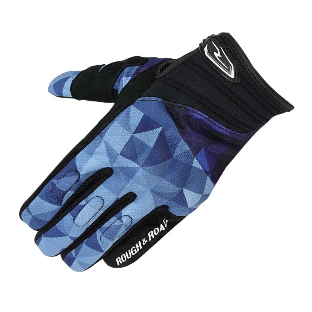 

ROUGH ROAD Комфортные костяшки Мозаика WM Размер и Женские перчатки, Синие, (RR8026MO-BLL2)
