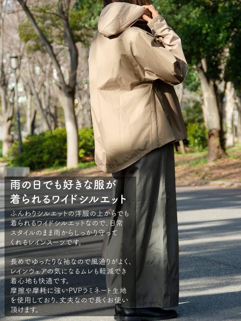 MAC Wide Rain Suit AS-620YA, Water Resistance: 8000/10000mmH2O, Includes Storage Pouch, Pockets, Transparent Brim, Reflective Print, Blue, Medium