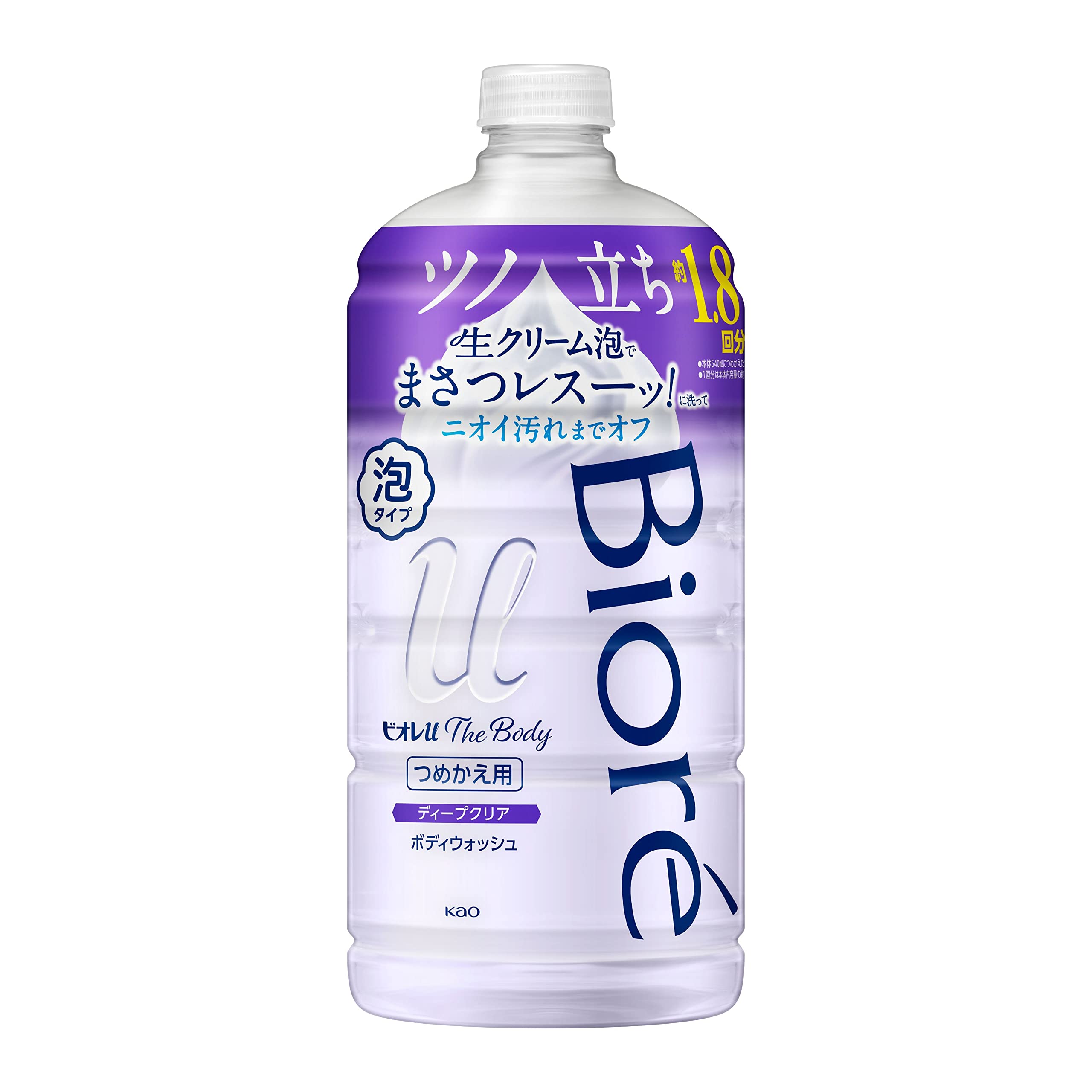 

Bioreu The Body Foam type Deep Clear Herbal Fresh scent Refill 780ml lubricating fresh cream Body soap Refreshing herbal fresh scent [Large capacity] белый