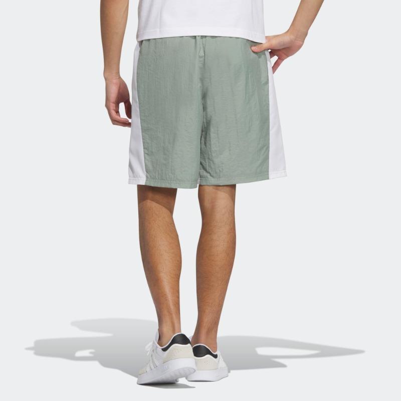 Adidas Neo Color Block Drawstring Sports Shorts Men Shorts Fluorescent-Green IP3881