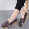 Fashion Classic New Leather Shoes comfortableBreathable Shoes Slip On Women Flats  Women's  Spring Autumn Mother Shoes