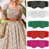 Ceinture Large à Taille - Extensible, Uni, Élastique, Confortable, Gaine Polyvalente pour Robe Manteau pour Femmes