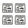 10pcs /Lots Western Cowboys Embroidered Patches Letter Patch Iron On Patches For Clothing Thermoadhesive Patches Jackets Hats Diy 
