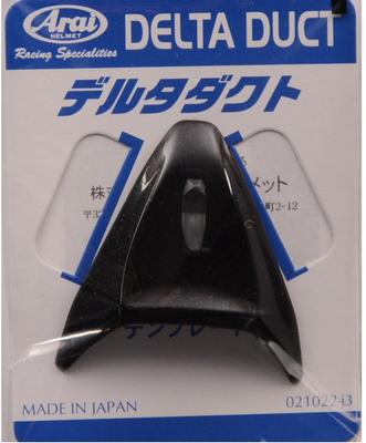 Arai 101912 Helmet Parts Delta Duct 4 Meta Shine Black (Old Part Number: 1912)
