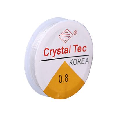 DIY-Zubehör 0,8 mm Transparente Kristall-Kordel zum Handanfertigen Elastisches Spandex-Seil DIY-Strickseil Für Armband