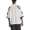 adidas Camiseta Masculina Original Digital com Decote V, Logo, Corte Solto, Manga Curta, Tops Brancos JX1699