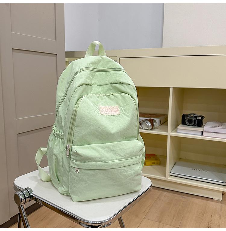 Schoolbag High Value Ins Style Schoolbag Female Junior High School Girl High School College Student Backpack Lightweight Simple Small Fresh Backpack