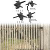 Self Locking Gate Latch Spring Outdoor Automatic  Lever Fence Gate Lock for Barn Door Backyard Porch Pool Gates Courtyard