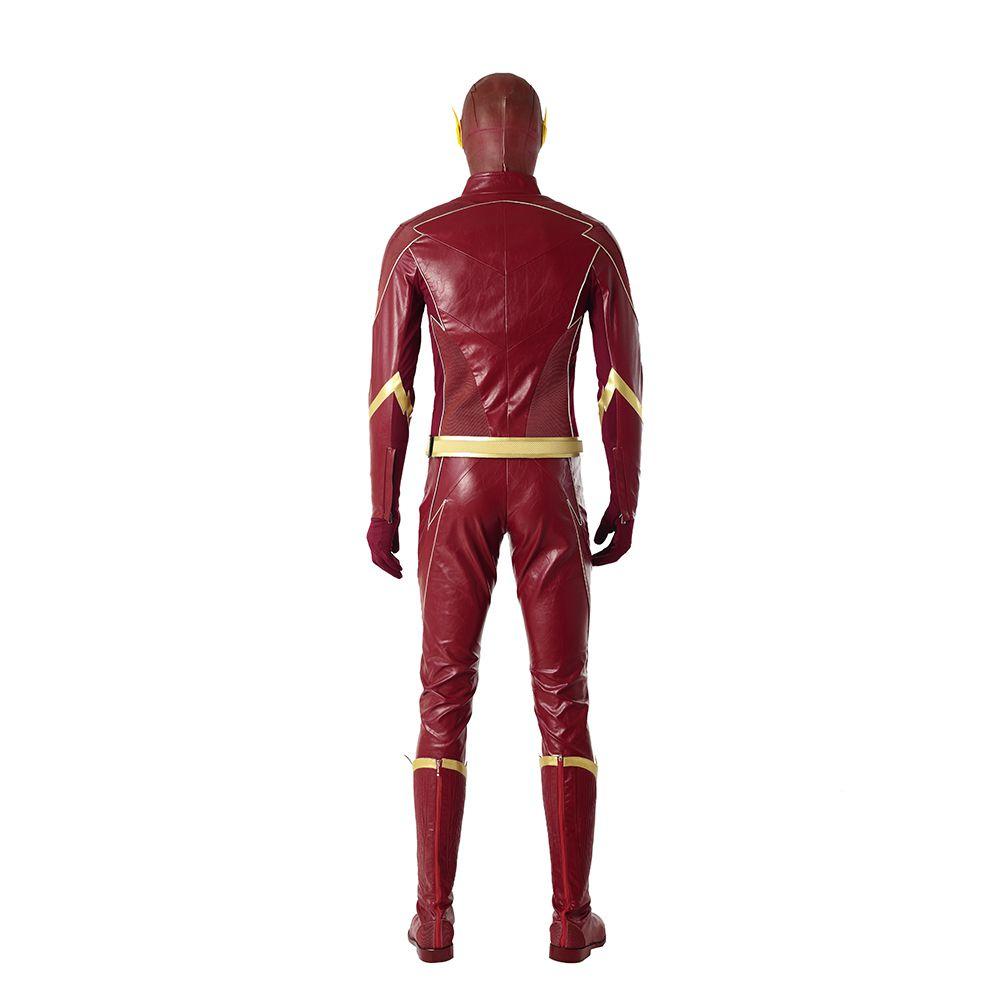 The Flash Season 4 Cosplay Barry Allen Costume Premium Quality Fancy Dress Men Halloween