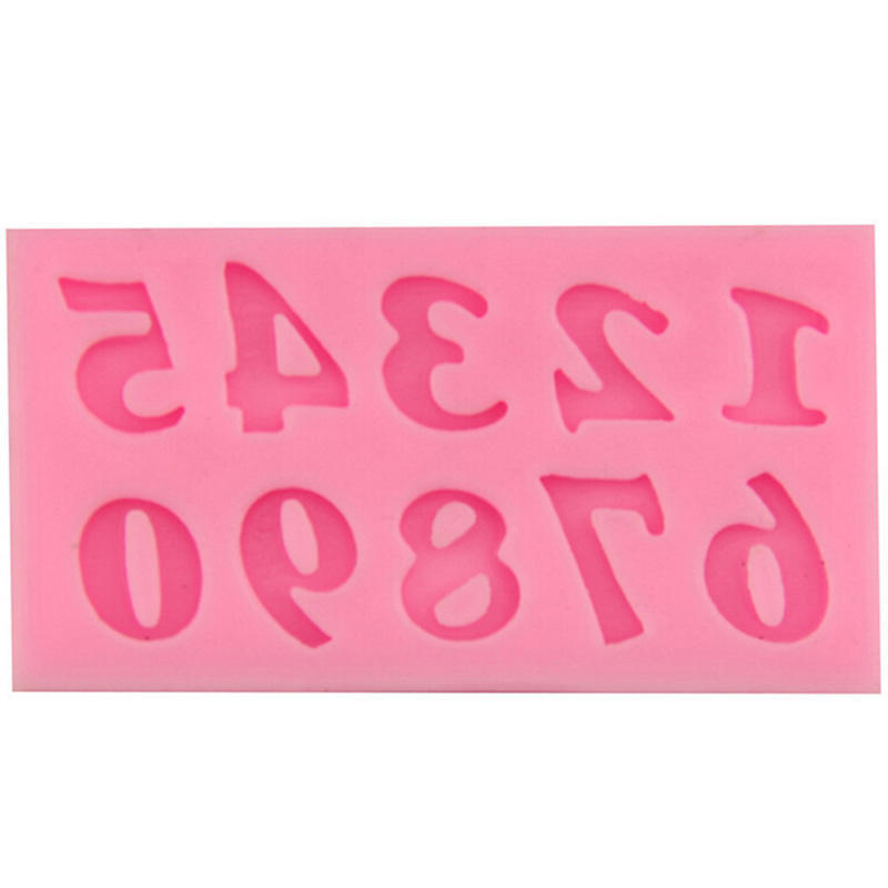 All 3Pcs Diy 3D Cake Decorating Baby Alphanumeric Shape Fondant Sugar Cake Silicone Mold Art Tools