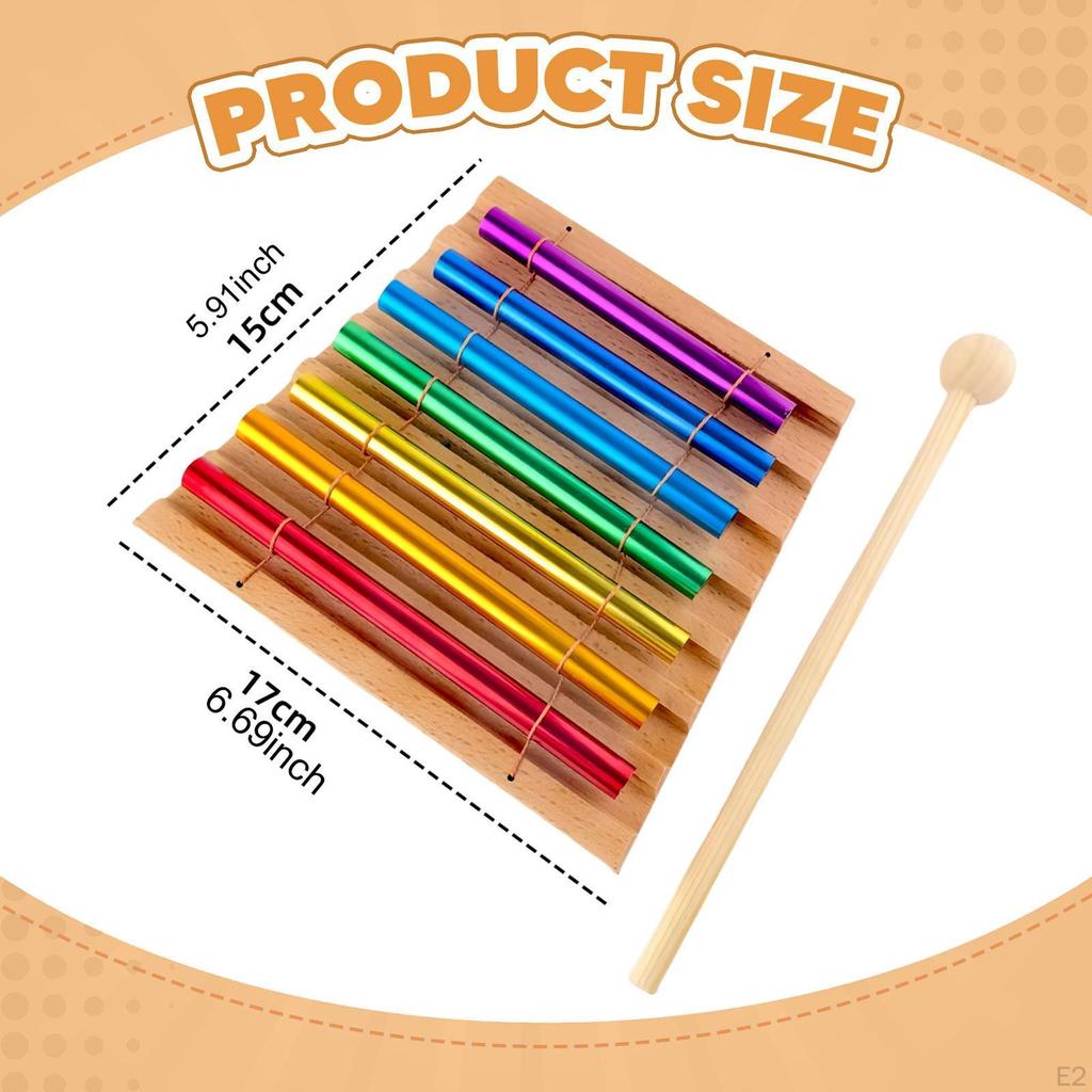 Meditation Chimes Musical Instrument for Teacher' Classroom Management Yoga Rectangular