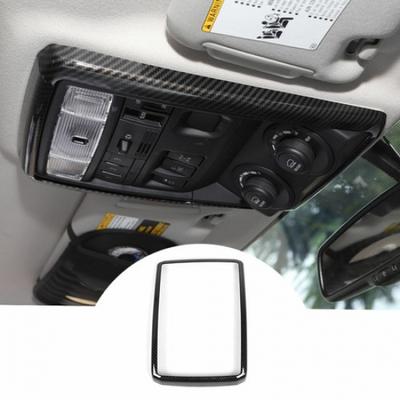 Roof Reading Light Lamp Frame Trim Cover Bezels For 4Runner TRD 10+ Carbon Fiber
