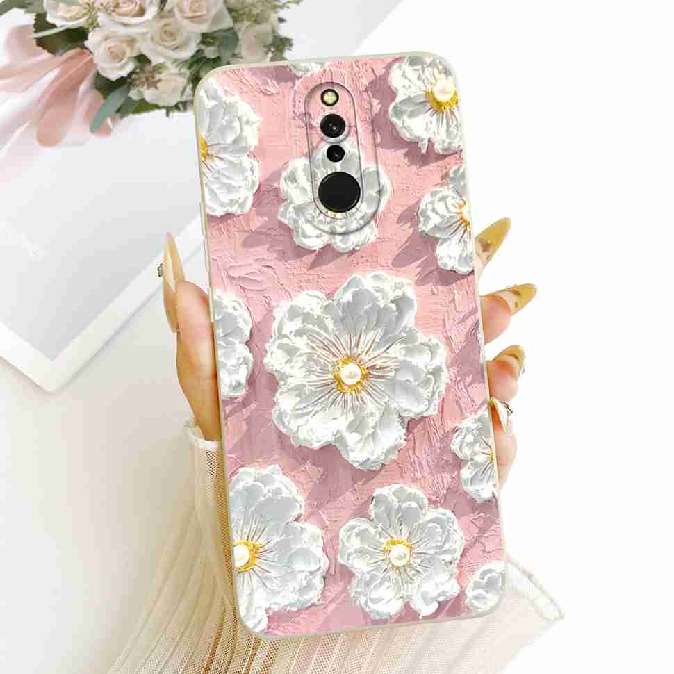 For Xiaomi Redmi 8 Cover Pretty Girl Cartoon Phone Case Matte Silicone Soft Case Cover For Xiaomi Redmi8 Redmi 8 Coque Bumper