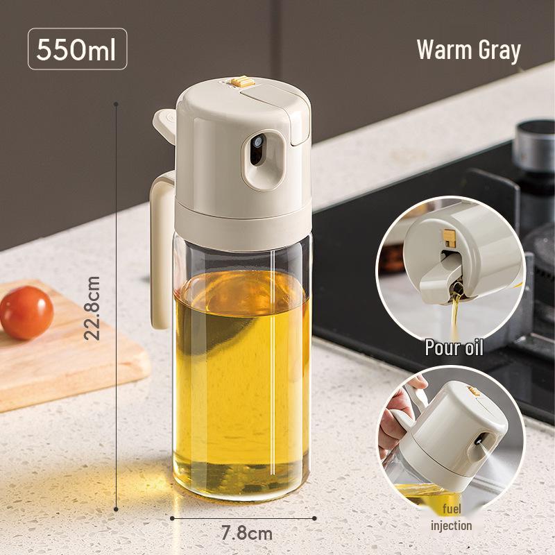Upside-Down Glass Oil Sprayer for Kitchen & Air Fryer