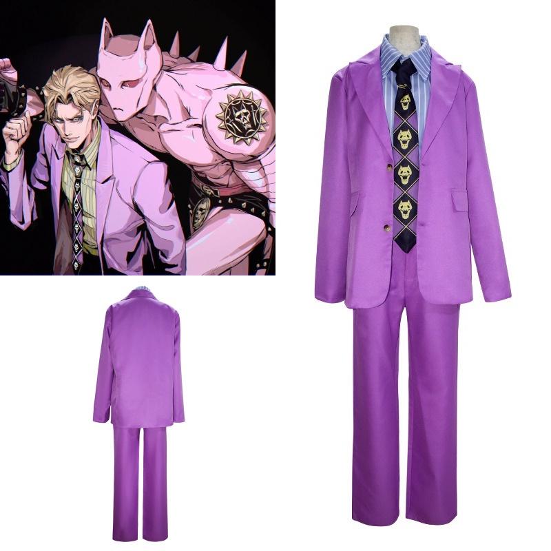 Szczegółowe ubrania do cosplayu Jojo's Bizarre Adventure Diamond Is Unbreakable Yoshikage Kira/Kosaku Kawajiri