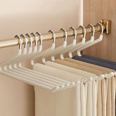 20Pcs Durable Metal Goose Shape Pants Hanger Anti Slip Space Saving Z-Shaped Pant Hangers Seamless Pants Rack Wardrobe
