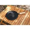 Ikenaga Iron Works Grill Pan with Wooden Handle, Induction and Gas Compatible, 26cm