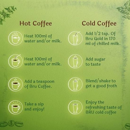 BRU Instant with Great Aroma of Freshly Roasted Coffee Beans | Authentic Taste of Coffee from South Indian Plantations , 50g Jar | Pack Of 72