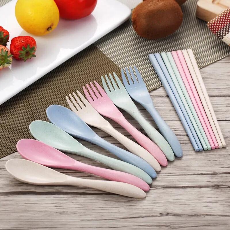 Jingxun Kids Anti-Fall Spoon & Chopsticks Set