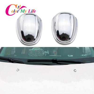 2Pcs/Set Car Front Windscreen Wiper Water Spray Jet Cover Fit for Peugeot 308 2012 - 2015 3008