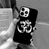 Aum Om Symbol Phone Case for iPhone 17 Air 16 16e 15 Plus for Apple 13 11 12 14 Pro Max Cover coque Shell