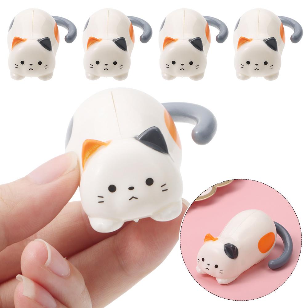 

Cute Rolling Cat Toy Fidget Tumbling Kitten Toys Windup Kitten Stress Relief Toy Home