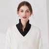 Women's Cotton Detachable Collar for Sweater Blouse Shirt Fake Collar Decorative Female White Half Shirt False Collar Accessory