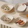 Elegant Transparent Vinegar and Snack Dish - Food Grade Plastic Plate for Dipping Sauces