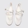 Fashion White Mesh Hollow Ballet Flats Women Summer Lightweight Breathable Casual Shoes for Women Luxury Belt Buckle Strap Mary Janes