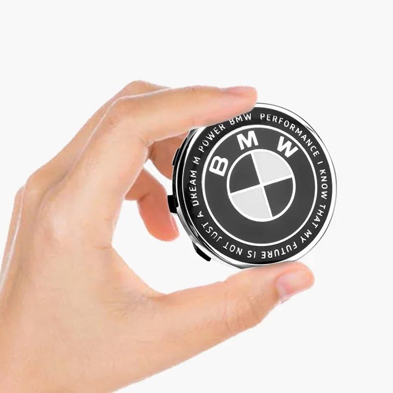 BABA1 1Pcs Front Bonnet Rear Tailgate Emblem 82MM 73MM Thunder Special Limited Edition Joint Black Model For BMW M E36 E46 E60 E90
