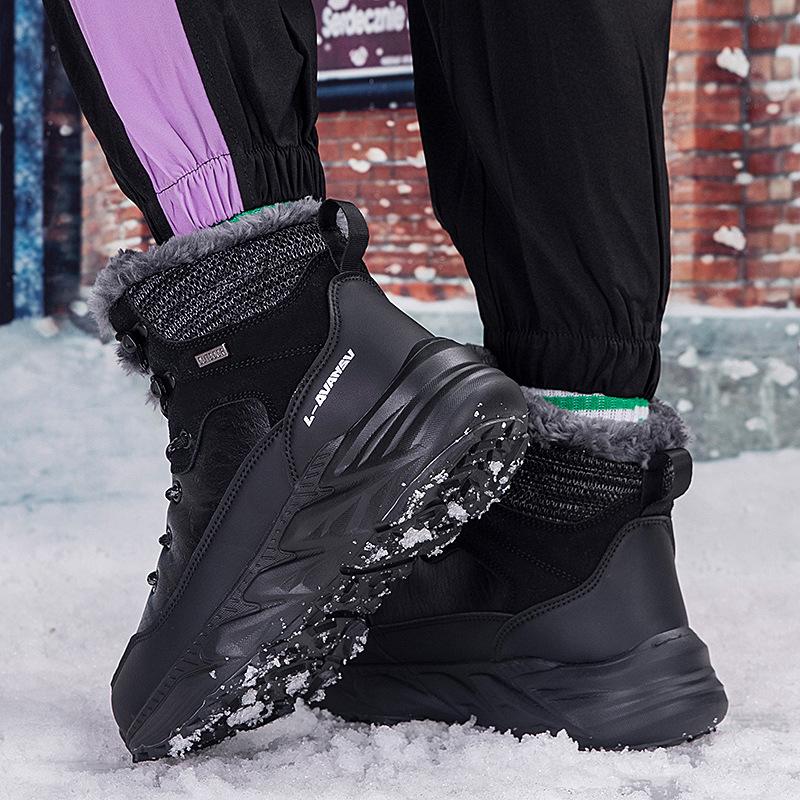 New cotton shoes waterproof snow boots winter velvet sports shoes cold-proof and warm short boots