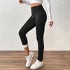 Damen Fleecegefütterte Gerippte Thermoleggings High-Waist Schlankmachendes Design Mit Taschen Shapewear Leggings Für Angehobene Gesäßmuskulatur