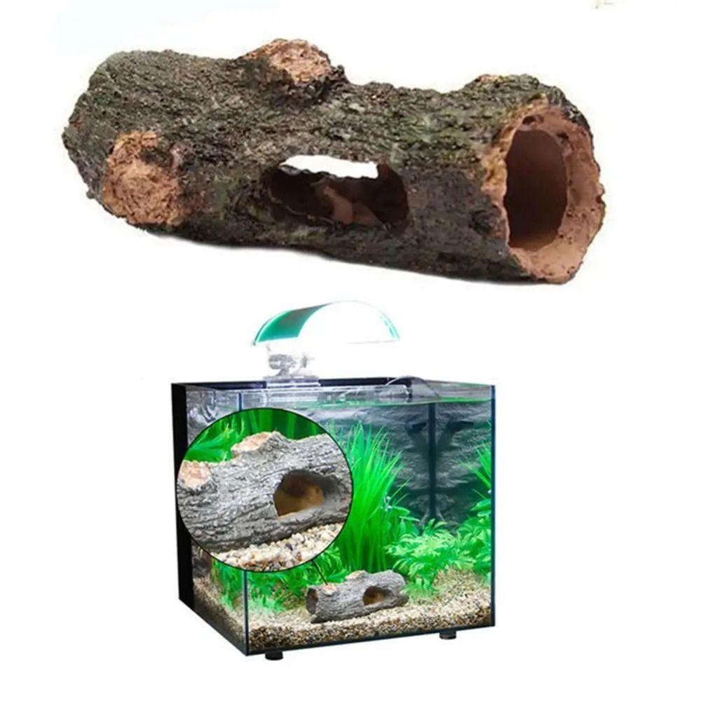 Tree Bark Hollow Tree Tunnel Resin Hollow Tree Trunk Fishbowl Accessories Reptiles Cave  Fish