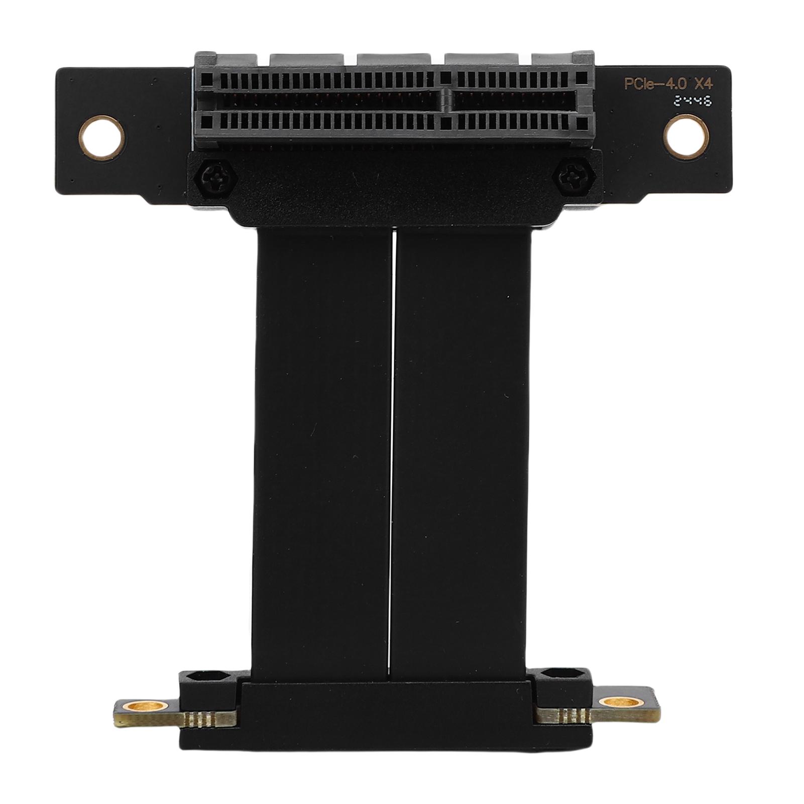 

Кабель-райзер PCIE 4.0 4X порт высокоскоростной 64-контактный гибкий удлинительный кабель для графической карты GPU для корпусов ПК 10 см 3,9 дюйма