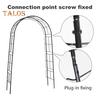 Metal Garden Arch for Climbing Plants Wedding Event Decoration Arch Frame Easy Assembly Curved Trellis for Roses Vines Balloons