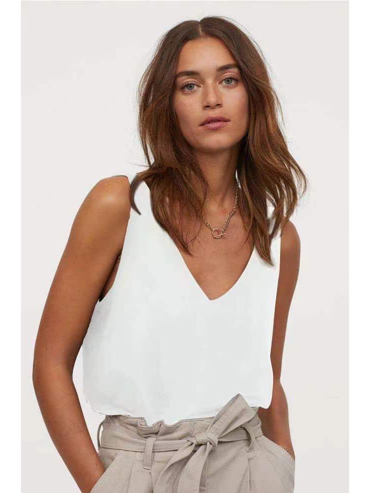 Dámská hedvábná saténová košilka pro rok 2024 – sexy, protiskluzová, měkká vesta s popruhem přes rameno