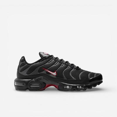 Air Max Plus Negru Roșu Universitar Argintiu Metalic