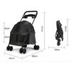 Foldable Pet Stroller Cat Small Dog Cart Puppy Kitten Teddy Car Outdoor Lightweight Folding Pet Stroller