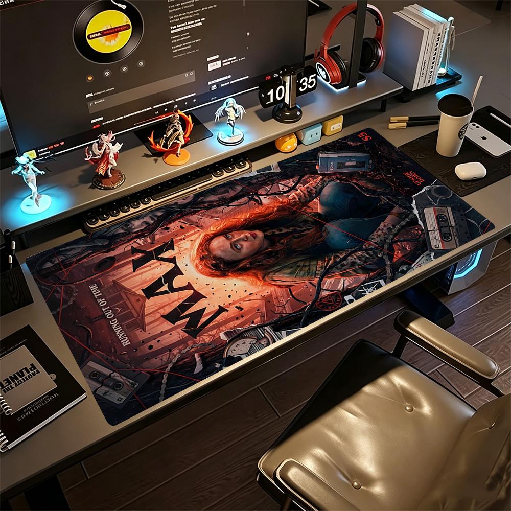 Stranger Things Gaming Mouse Pad Office Mouse Mats HD Print Desk Pad Non-Slip Rubber Bottom Computer Desk Office Decoration Accessory