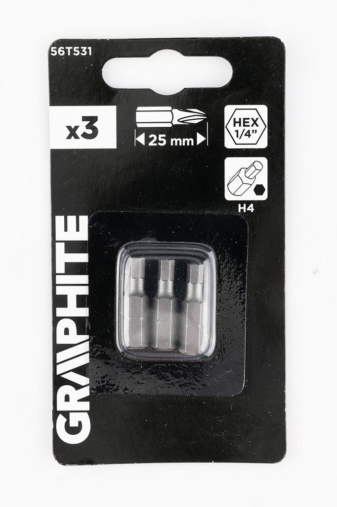 Bity Hex H4 X 25 Mm, 3 Szt.