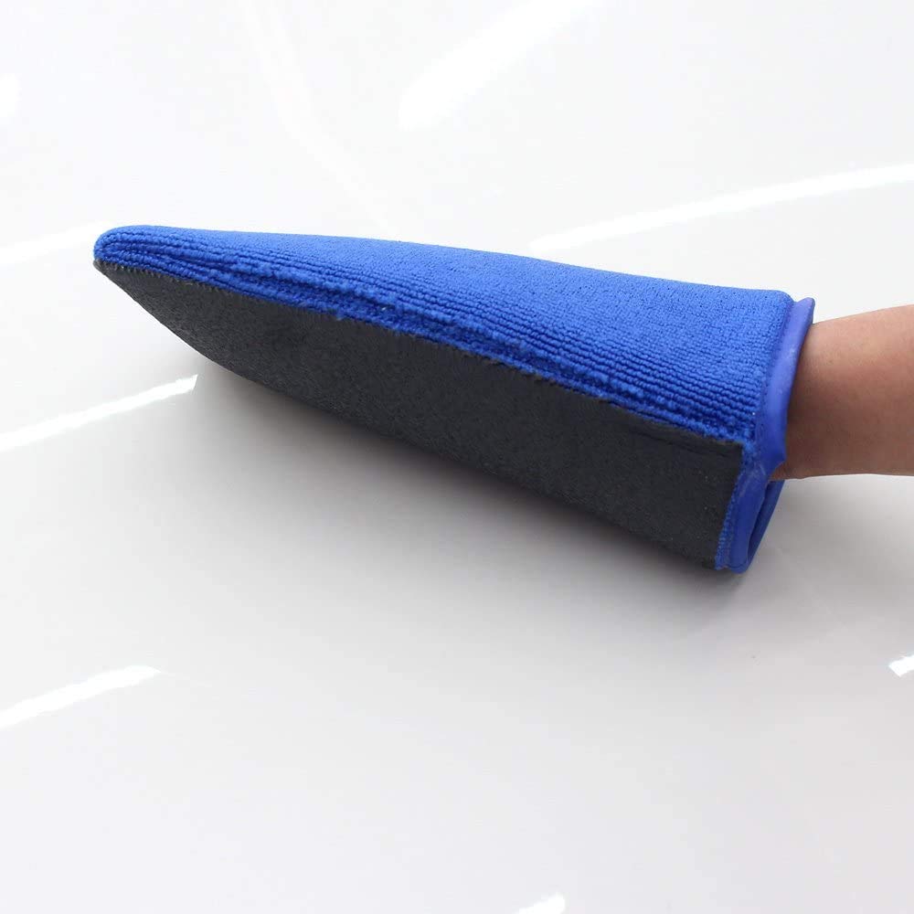 Iron Dust Removal Gloves Car Wash Tool Microfiber Cloth Car Wash Micro Pitch Tar Cloth Gloves Car (1 Piece)