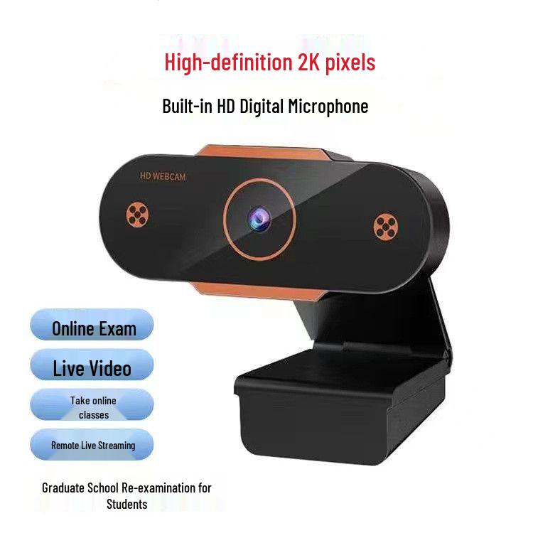 4K USB Streaming Camera with Microphone for Desktop and Laptop