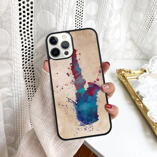 Saxophone Watercolor Art Phone Case For Samsung Galaxy S10 S22 S23 S24 Note 10 20 Lite S20 Plus S21 Ultra Back Cover