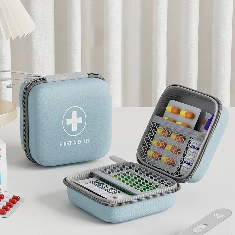 New EVA Hard Shell Medical Supplies Storage Bag, Travel Essential First Aid Kit, Home Care Supplies Storage Box