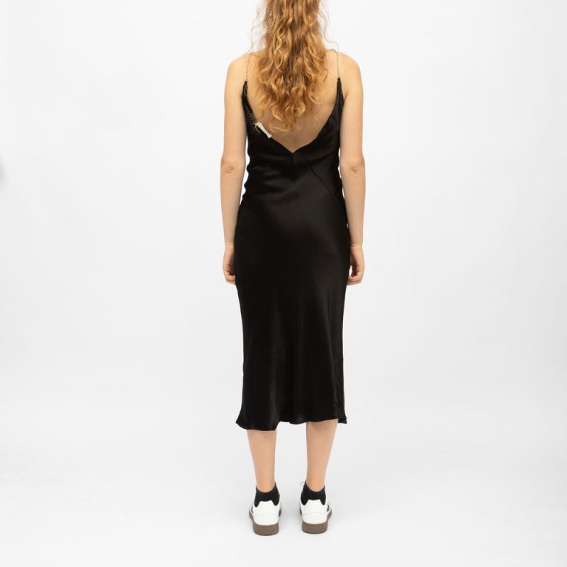 Robe mi longue velours avec bretelles bijoux rainee Femme LA PETITE ETOILE