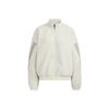 Solid Color Zip Stripe Casual Jacket Women Outerwear Alum-Earth-Brown HM7456