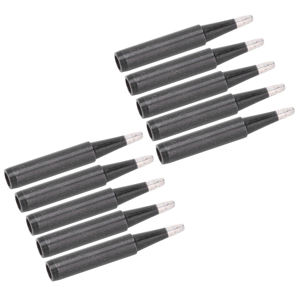 10Pcs Soldering Iron Tips Replacement Black Inner Heating Type Accessories 900M T 2.4D