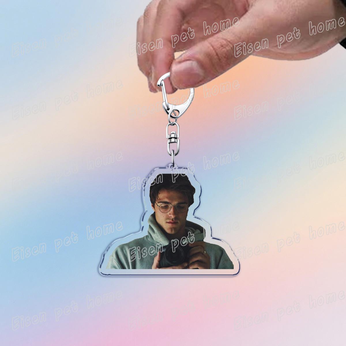 

Fashion Jacob Elordi Lover Keychain for Bag Accessories Car Saltburn Lover Keyrings Key Chains Fans Freinds Gifts