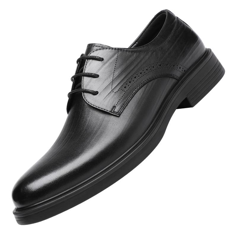 Red Dragonfly Men s Business Leather Derby Shoes 42